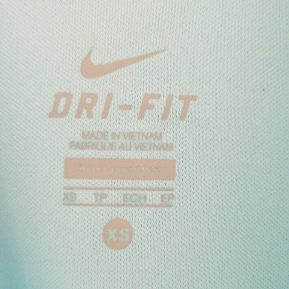 Nike Dri-Fit Two-Tone Blue Quarter 1/4 Zip Long Sleeve Pullover Size X-Small - Picture 8 of 9